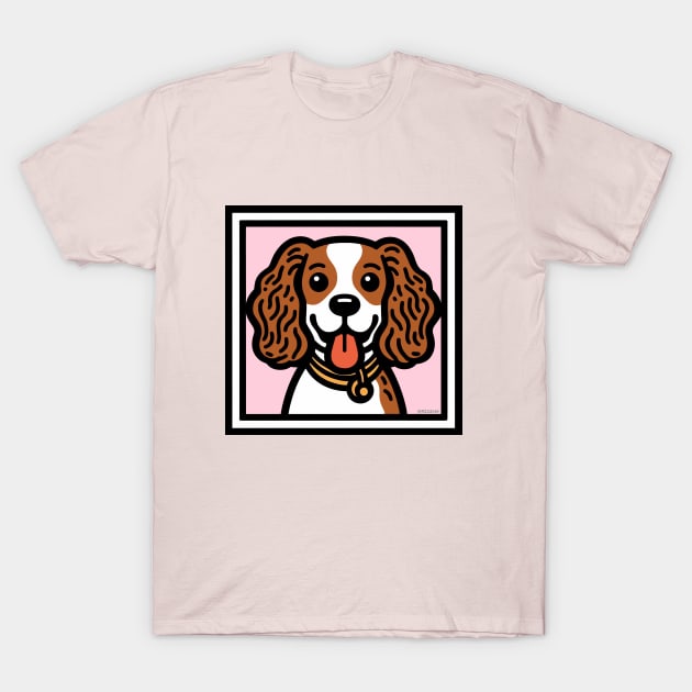 Blenhime King Charles T-Shirt by Sketchy